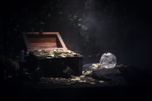 Unsolved Gold and crystal